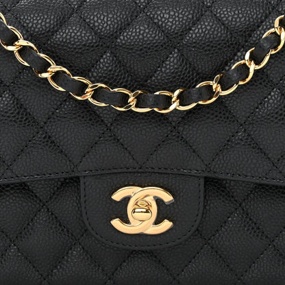 Chanel Caviar Quilted Medium Double Flap Black 8 of 11