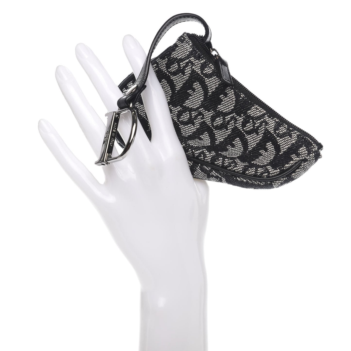 Monogram Saddle Coin Purse Black