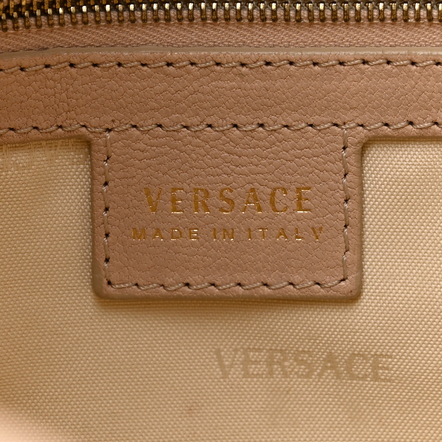 Versace Calfskin Greca Argyle Embossed Medusa Hobo 6 of 15