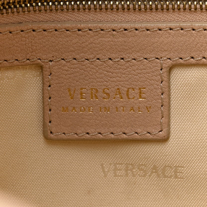 Versace Calfskin Greca Argyle Embossed Medusa Hobo 6 of 15