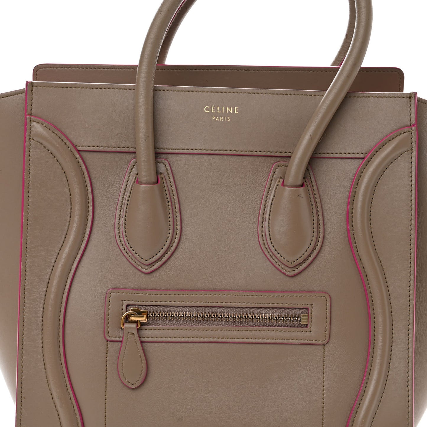 Palmelato Calfskin Micro Luggage Beige