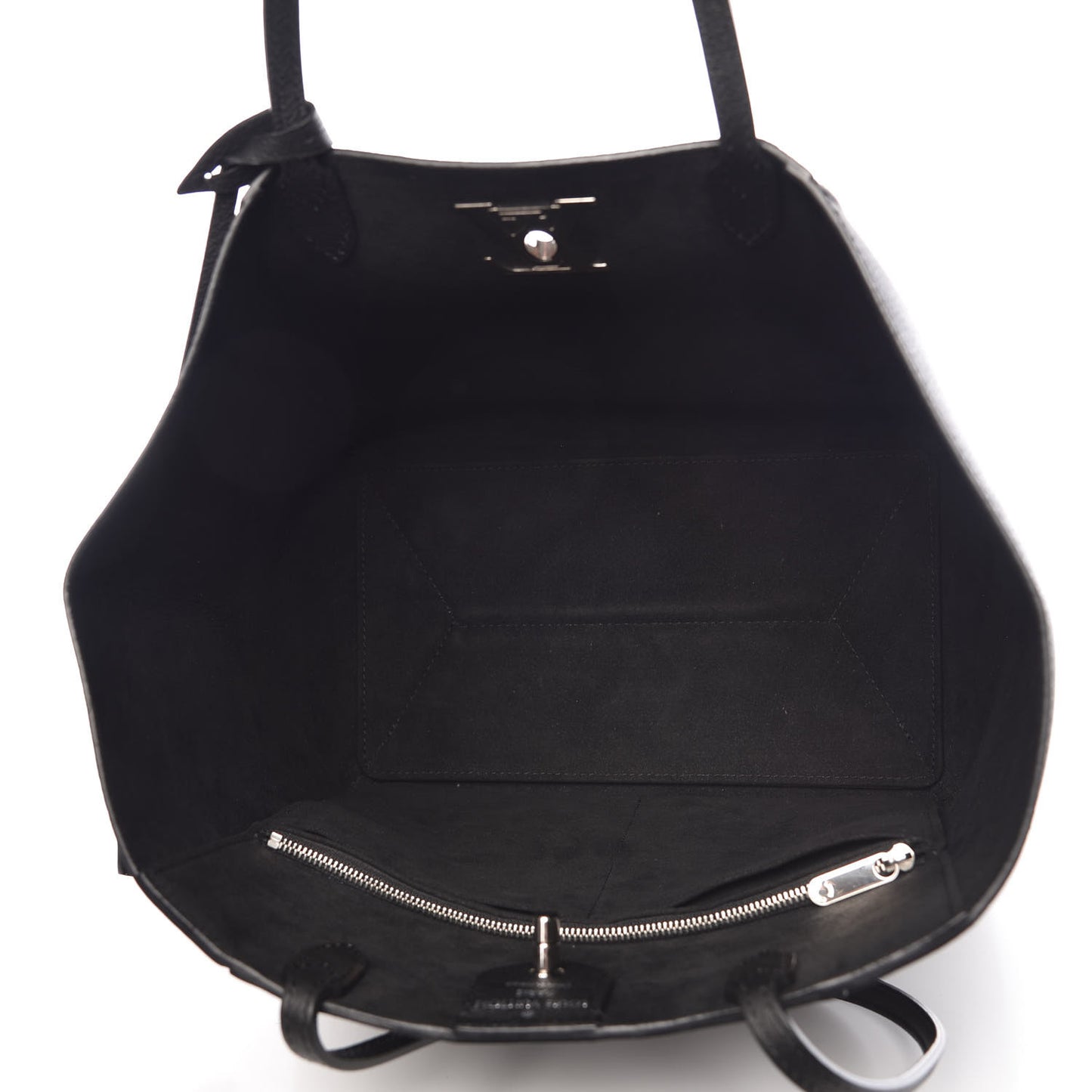 Calfskin Lockme Cabas Black