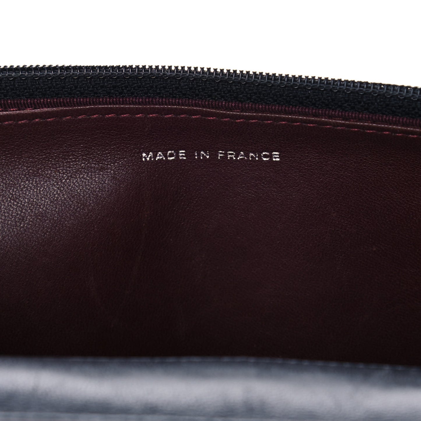 Lambskin Quilted Wallet On Chain WOC Black