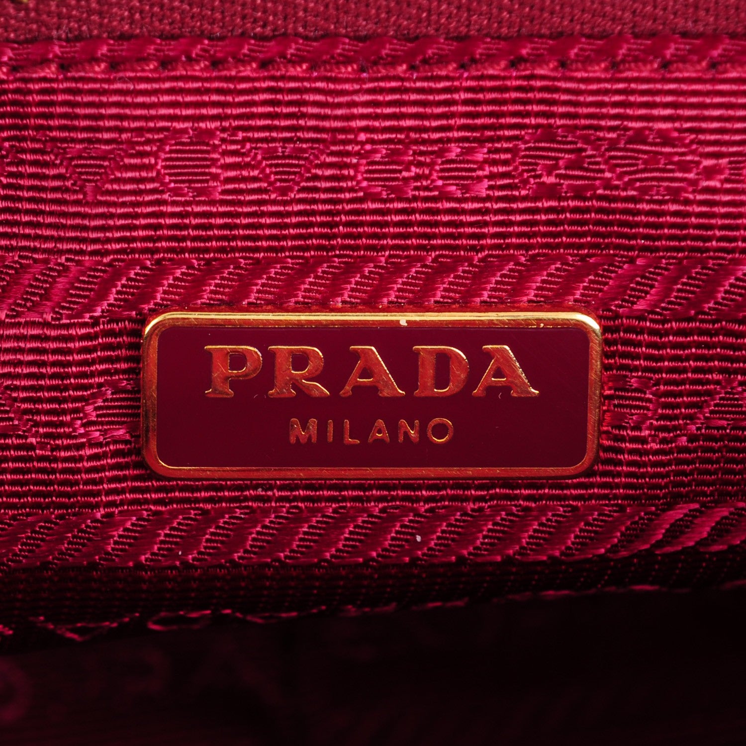 Prada Tessuto Nylon Saffiano Crossbody Bag Cherry 6 of 10