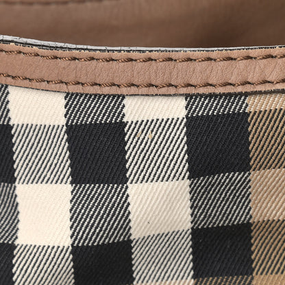 Burberry Calfskin House Check Small Brecon Tote Tan 17 of 20