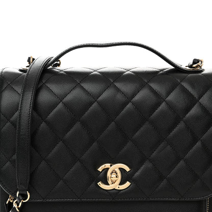 Chanel Caviar Quilted Large Business Affinity Flap Black 8 of 12