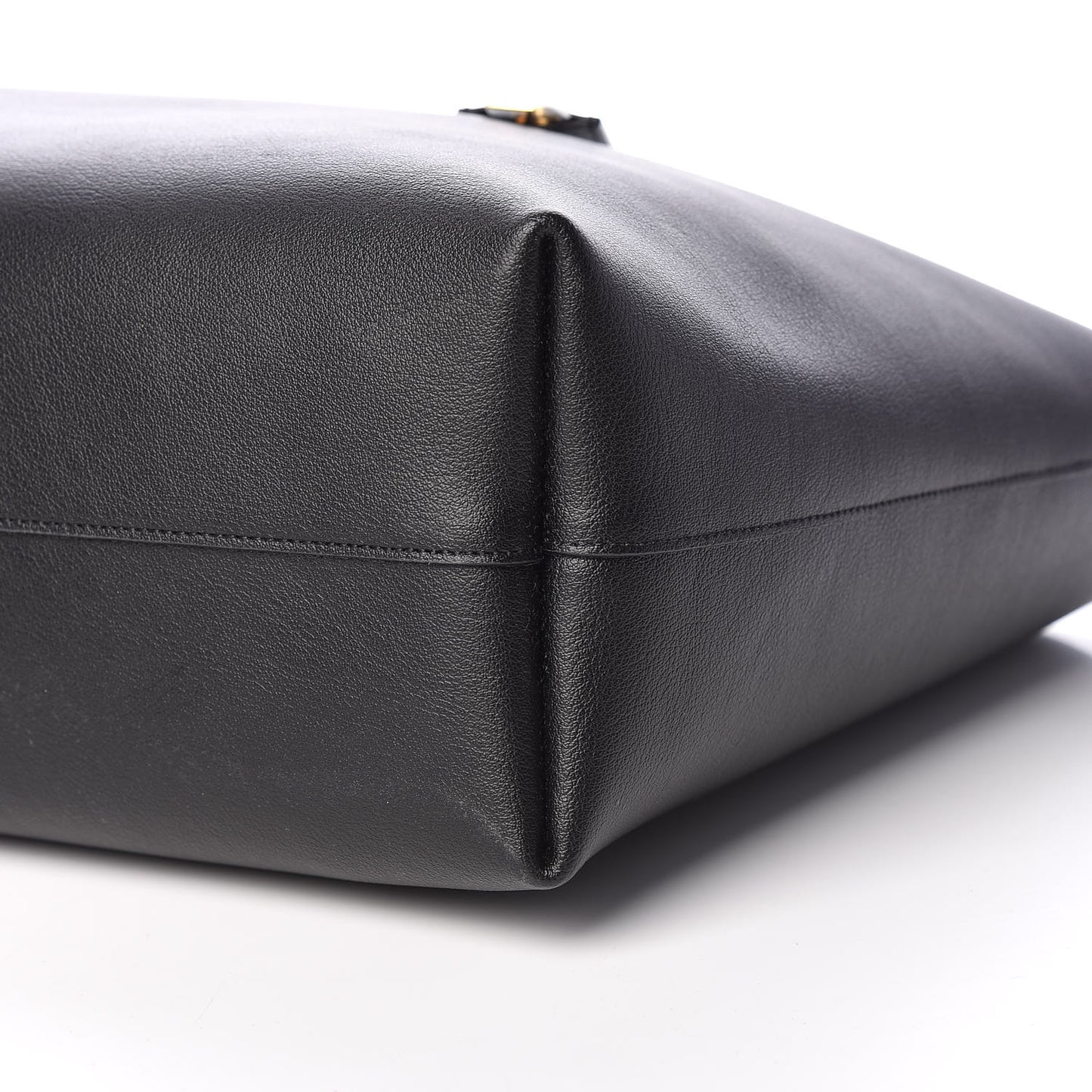 Calfskin Large Shopping Tote Black