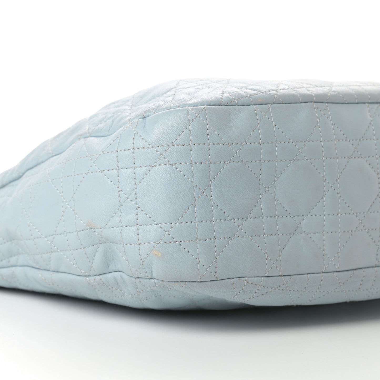Lambskin Cannage Dior Soft Hobo Light Blue