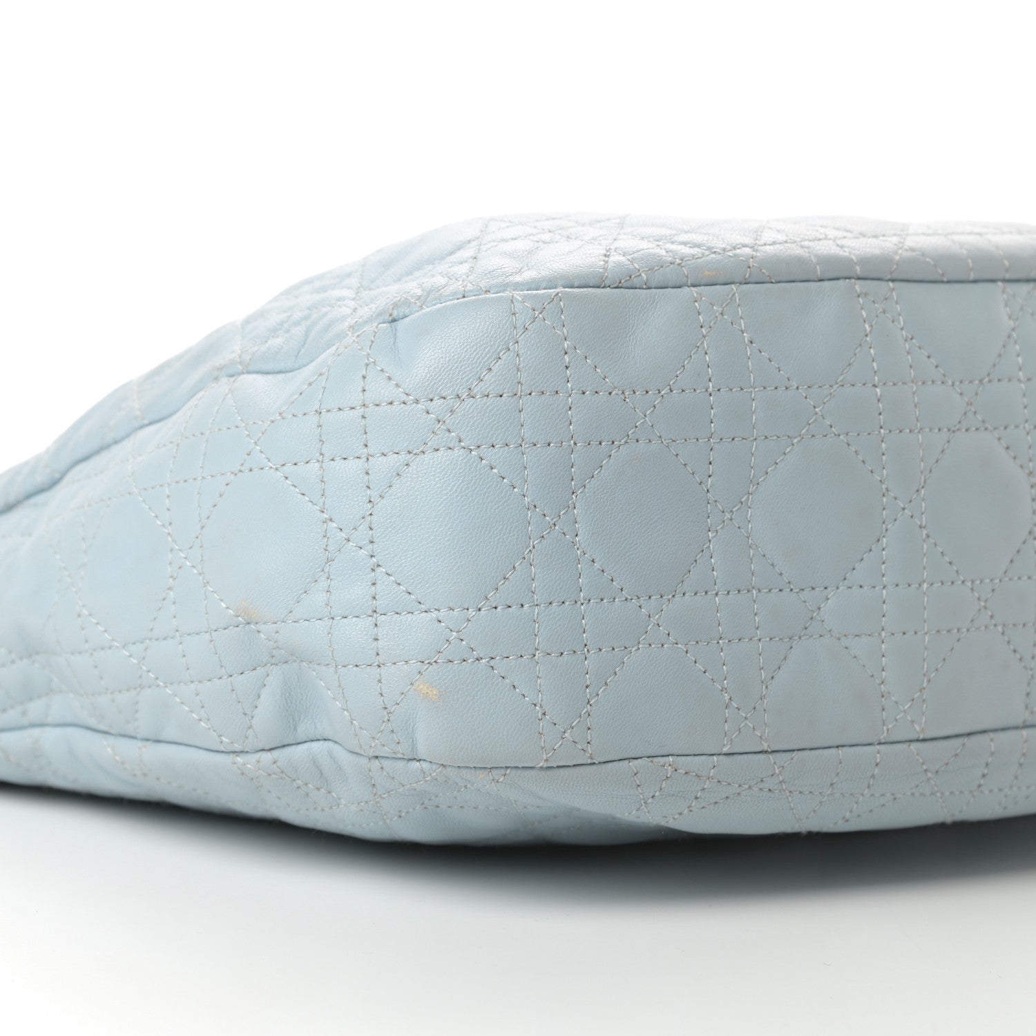Christian Dior Lambskin Cannage Dior Soft Hobo Light Blue 9 of 15