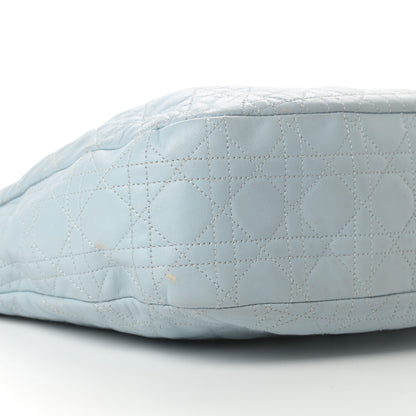 Christian Dior Lambskin Cannage Dior Soft Hobo Light Blue 9 of 15