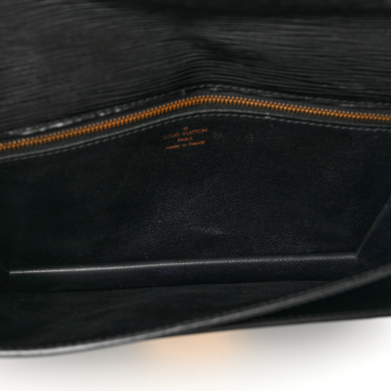 Louis Vuitton Epi Pochette Sellier Dragonne Clutch Black 5 of 10