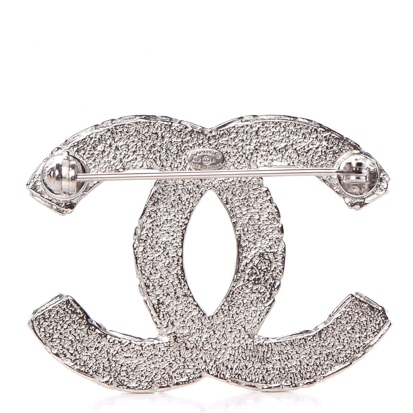 Crystal CC Brooch Silver