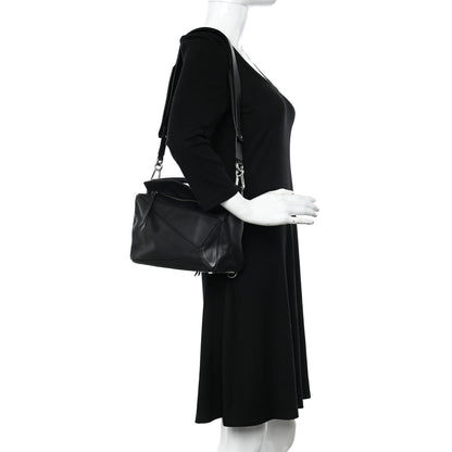 Loewe Calfskin Small Puzzle Bag Black 2 of 12