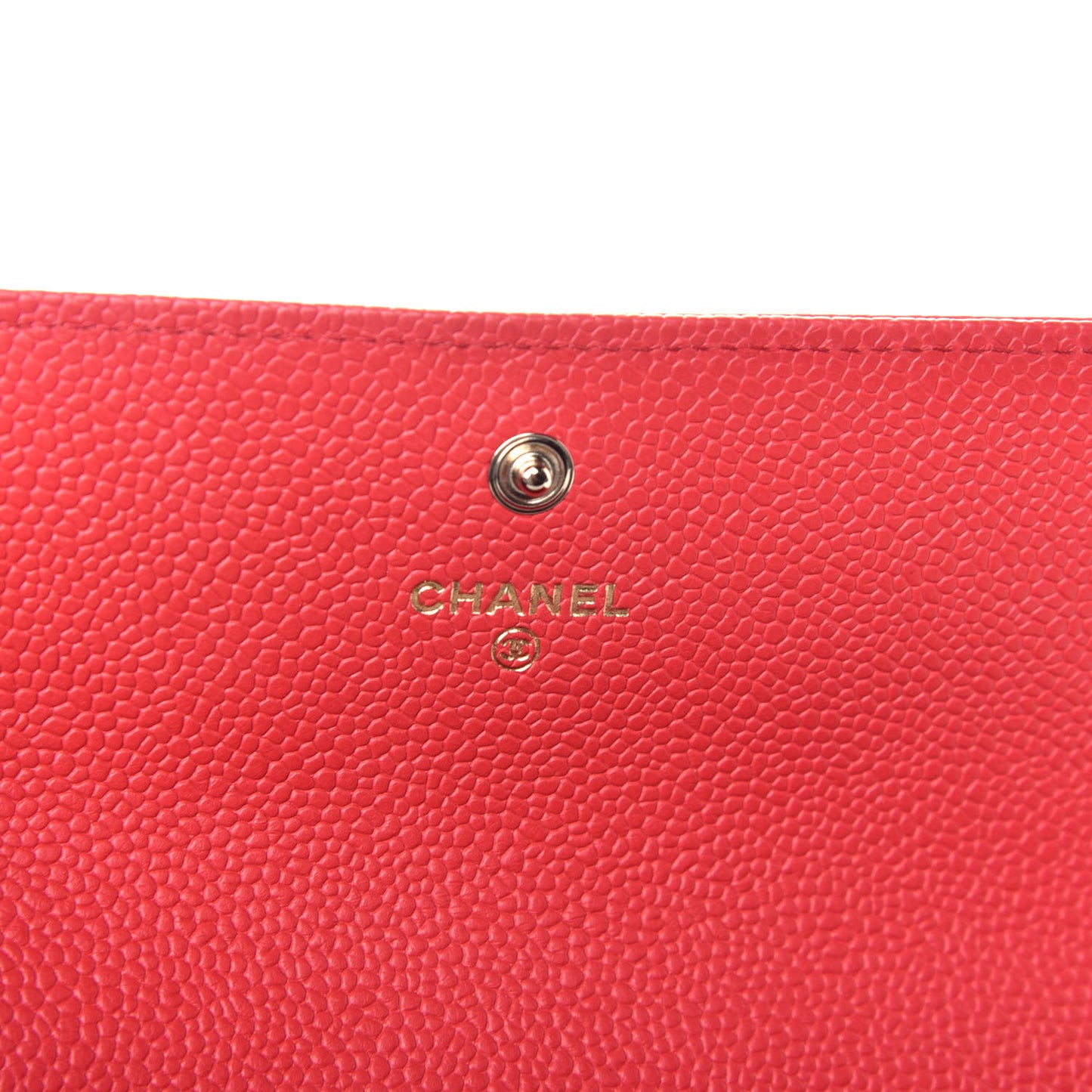 Caviar Quilted Boy Flap Wallet Red