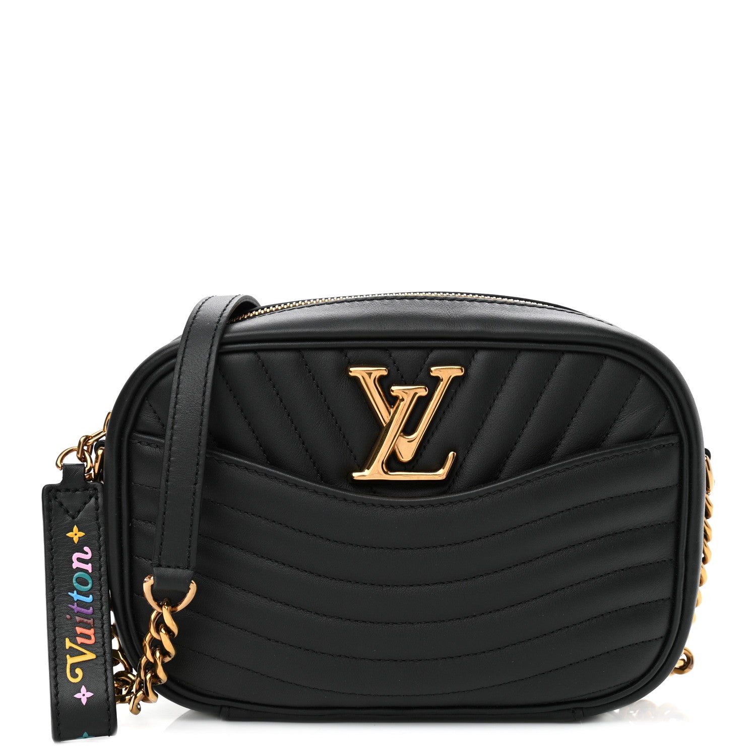 Louis Vuitton Calfskin New Wave Camera Bag Black 1 of 10