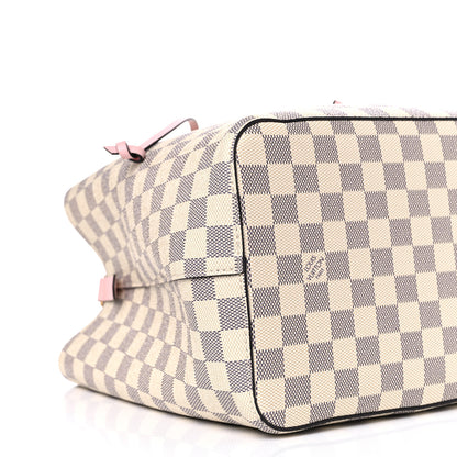 Louis Vuitton Damier Azur Neonoe MM Eau De Rose 7 of 10