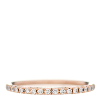 Tiffany 18K Rose Gold Diamond Metro Band Ring 48 4.5 3 of 5