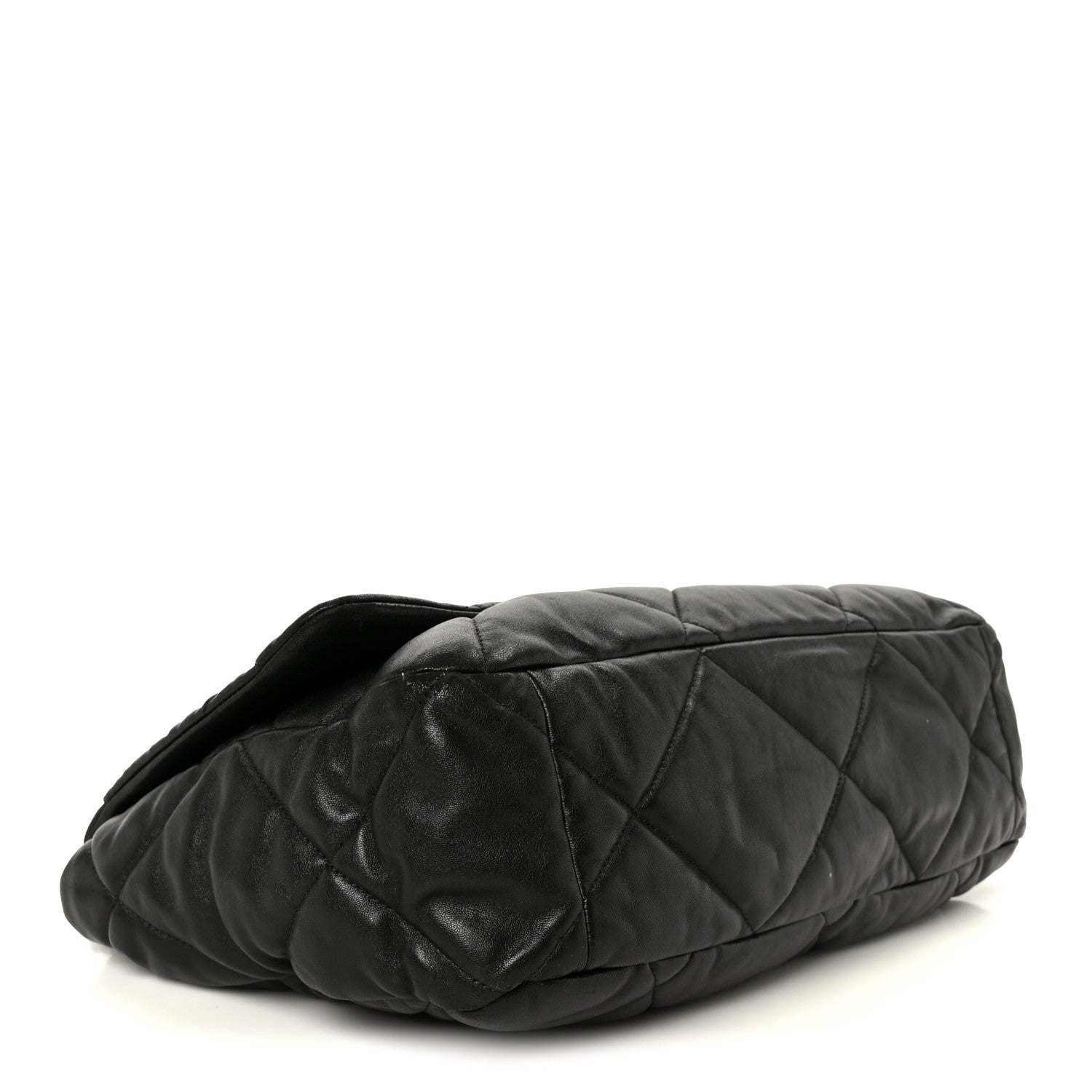 Chanel Lambskin Quilted Maxi Chanel 19 Flap Black 4 of 10