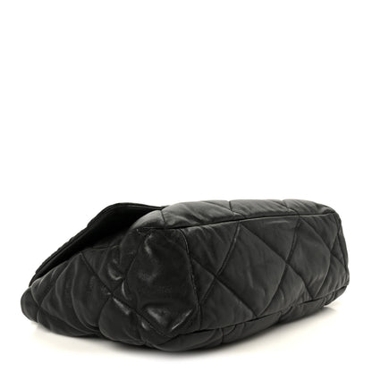 Chanel Lambskin Quilted Maxi Chanel 19 Flap Black 4 of 10
