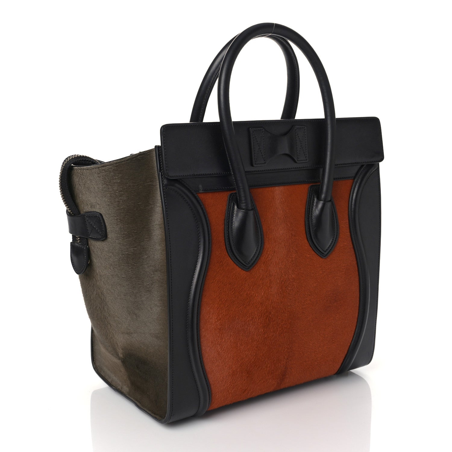 Celine Pony Hair Mini Luggage Brick 2 of 8