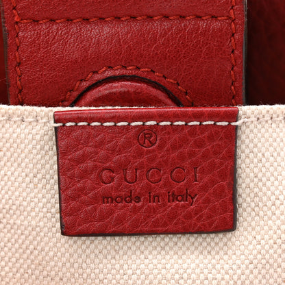 Gucci Calfskin Mini Bamboo Shopper Tote Red 10 of 19