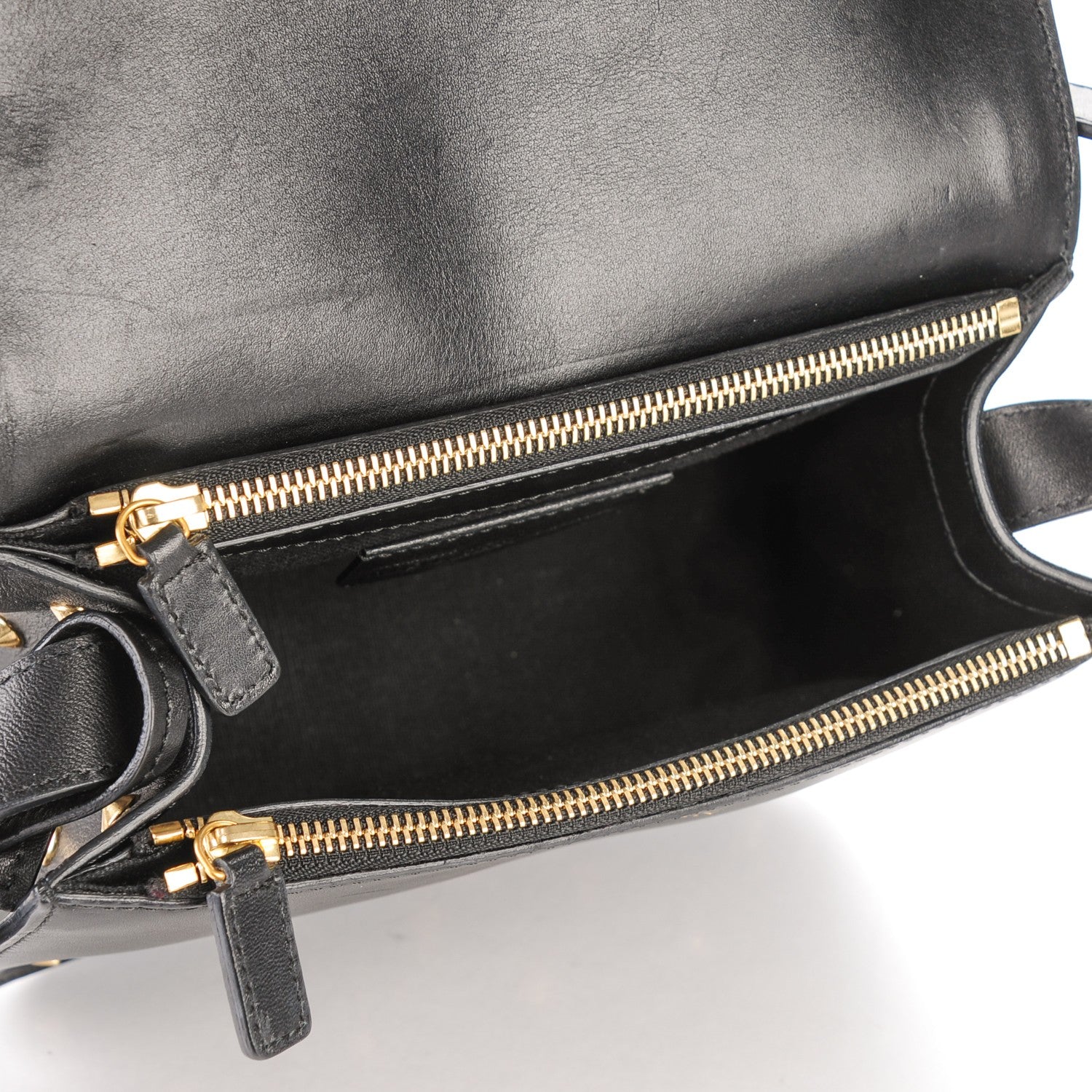Alexander McQueen Calfskin Small Studded Padlock Flap Cross Body Black 5 of 7
