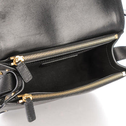 Alexander McQueen Calfskin Small Studded Padlock Flap Cross Body Black 5 of 7