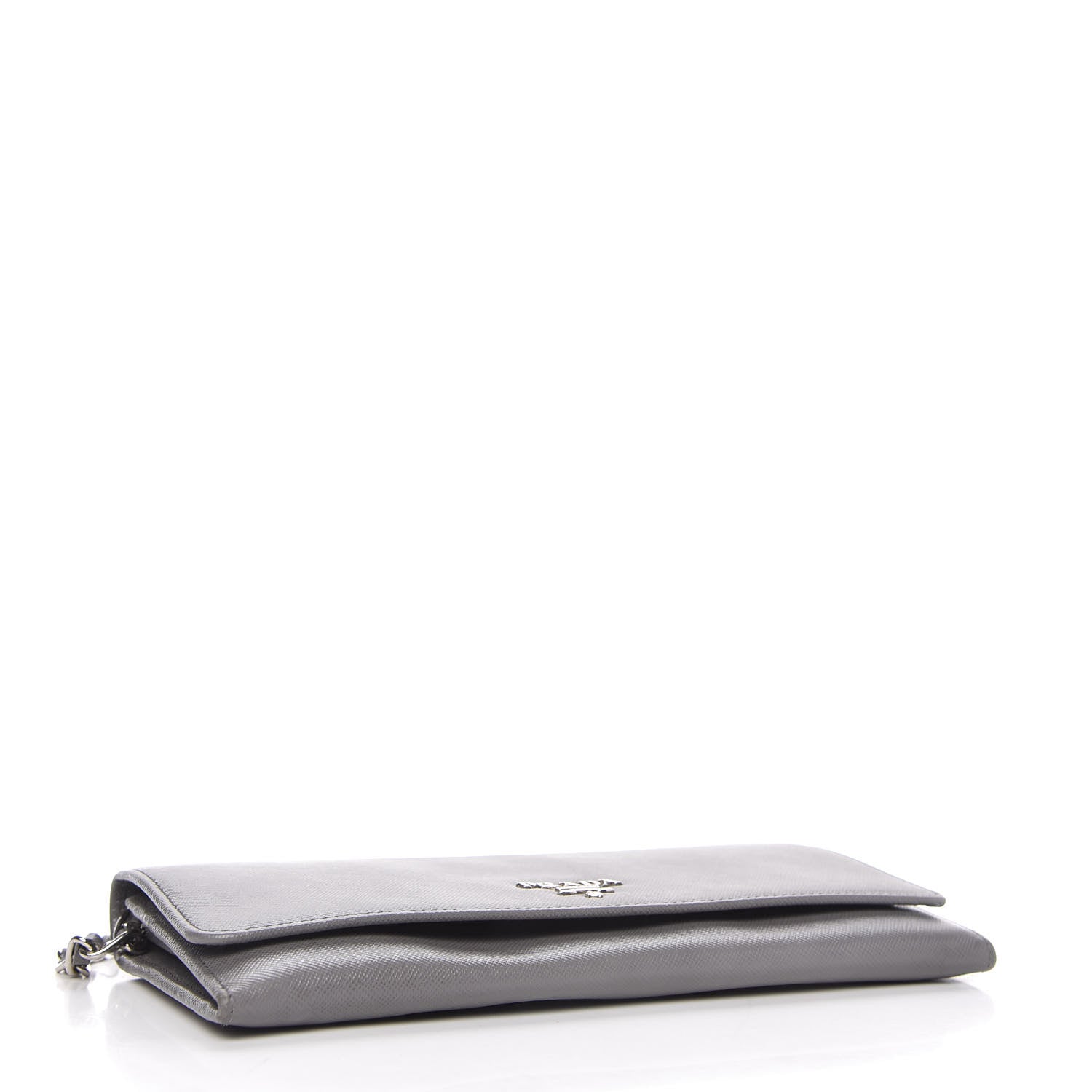 Prada Saffiano Metal Oro Chain Wallet Marmo 4 of 10