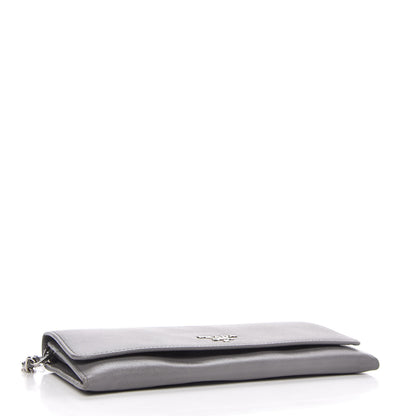 Prada Saffiano Metal Oro Chain Wallet Marmo 4 of 10