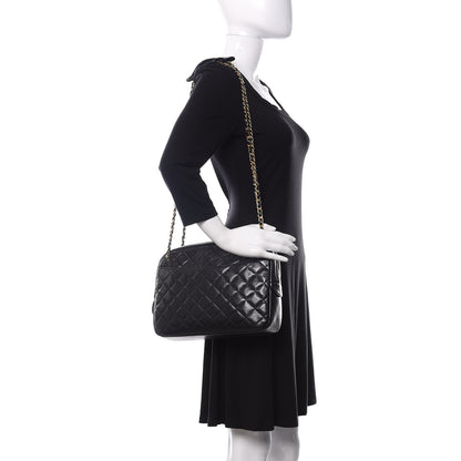 Chanel Lambskin Quilted Medium Camera Case Black 2 of 11