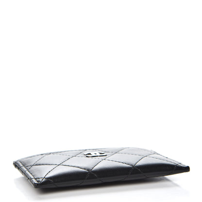 Chanel Lambskin Quilted Card Holder Black 4 of 9