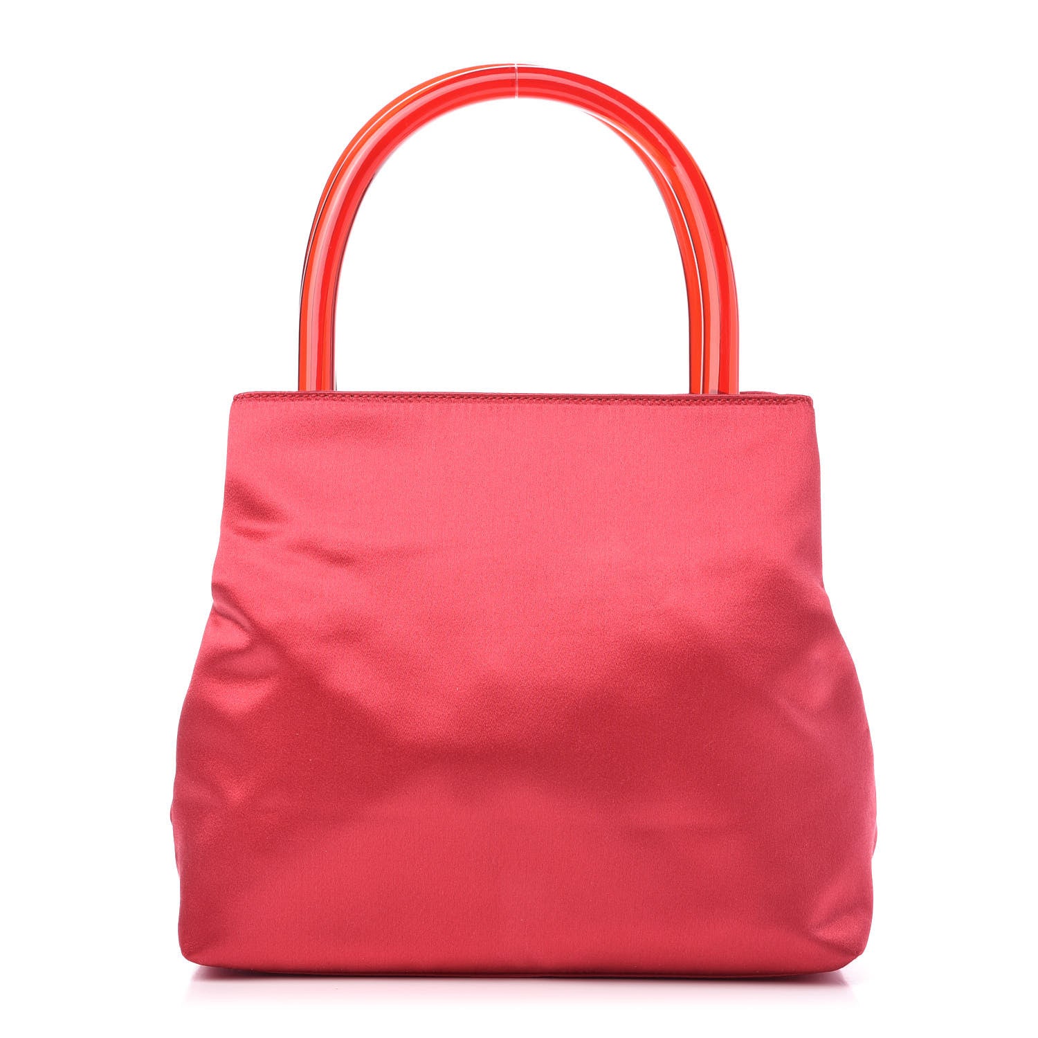 Prada Raso Plexiglass Shoulder Bag Vermiglio 1 of 9