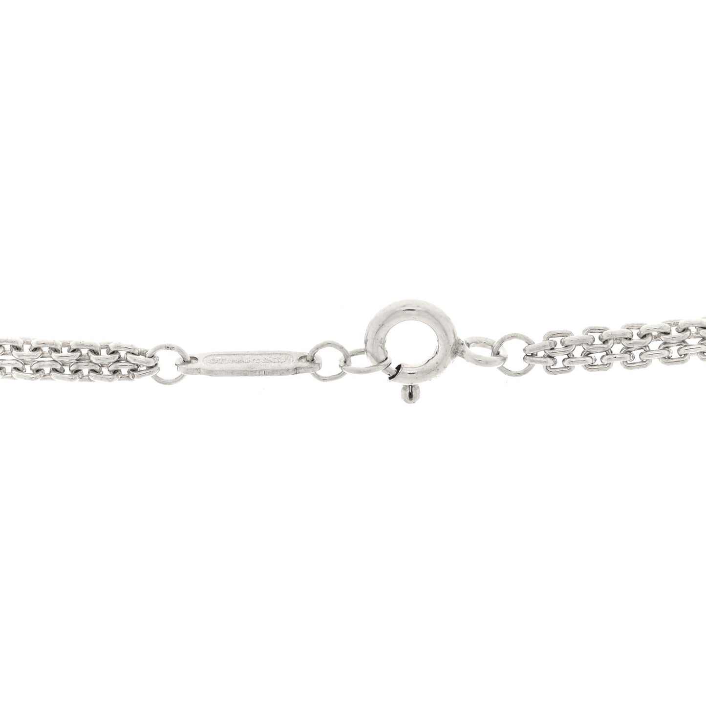 Sterling Silver Double HardWear Link Pendant Necklace