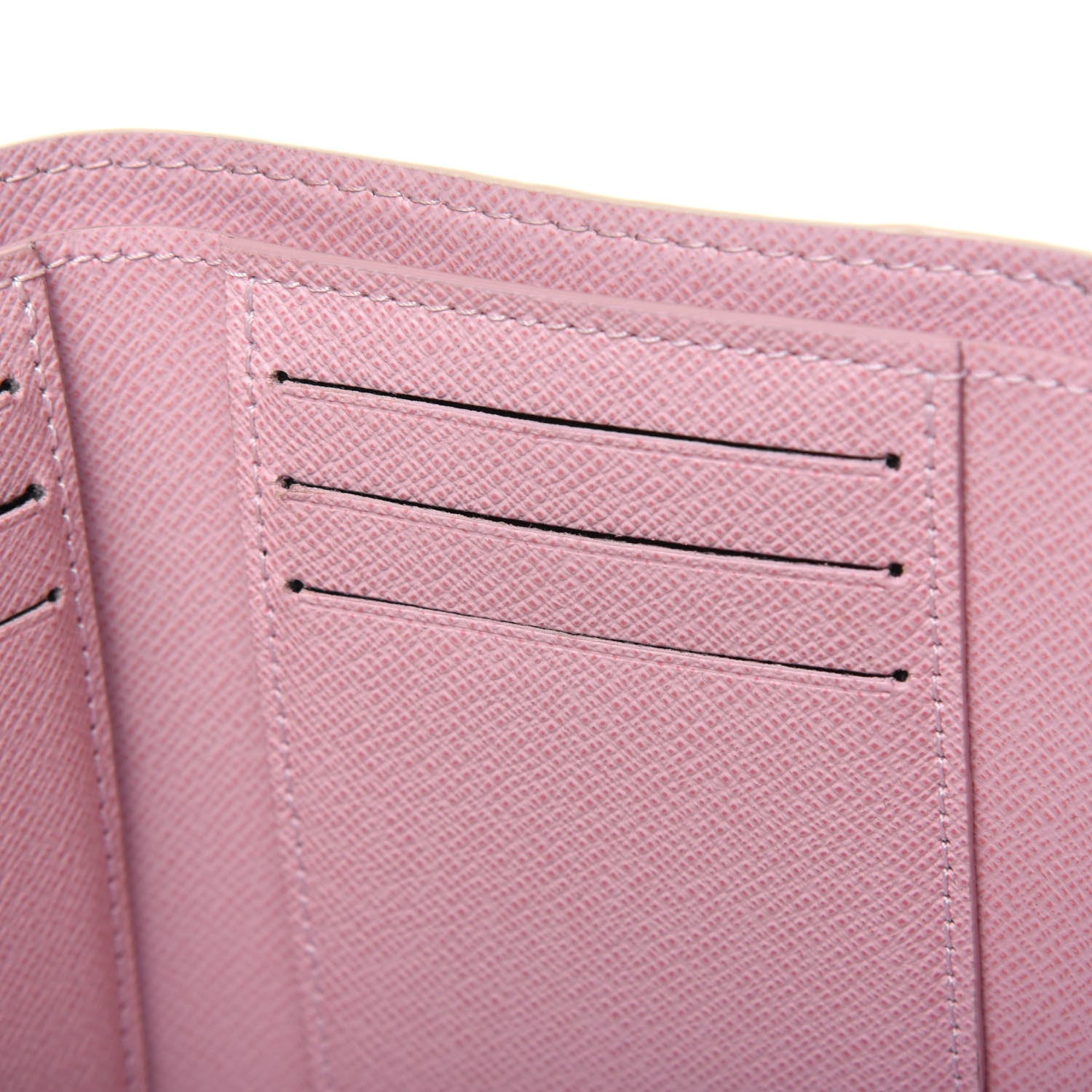 Louis Vuitton Damier Azur Victorine Wallet Rose Ballerine 7 of 11