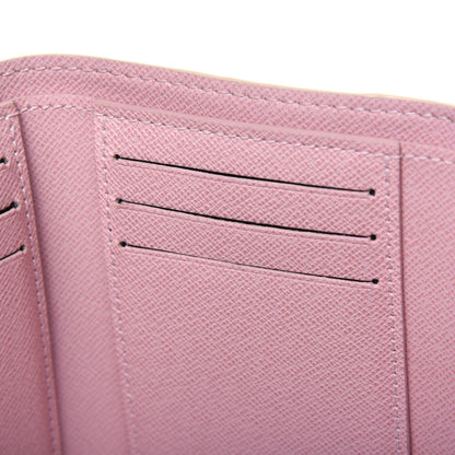 Louis Vuitton Damier Azur Victorine Wallet Rose Ballerine 7 of 11
