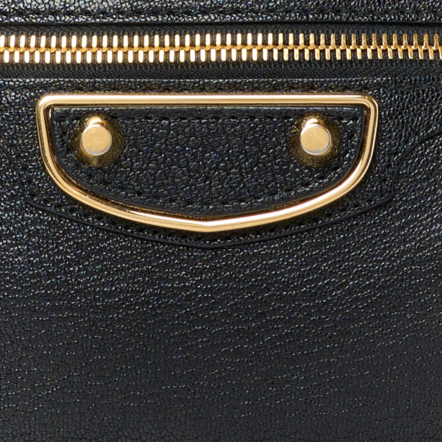 Balenciaga Chevre Gold Metallic Edge Hardware S City Black 9 of 13