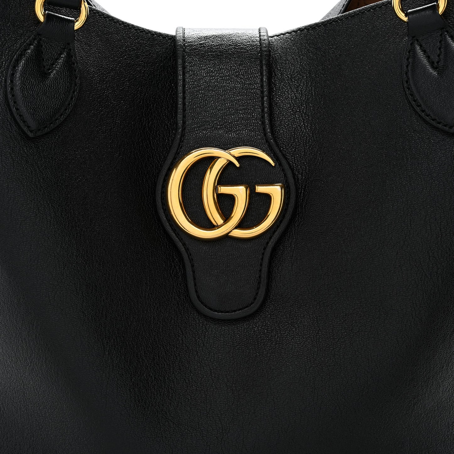 New Sakai Calfskin Lux Medium Dahlia Tote  Black
