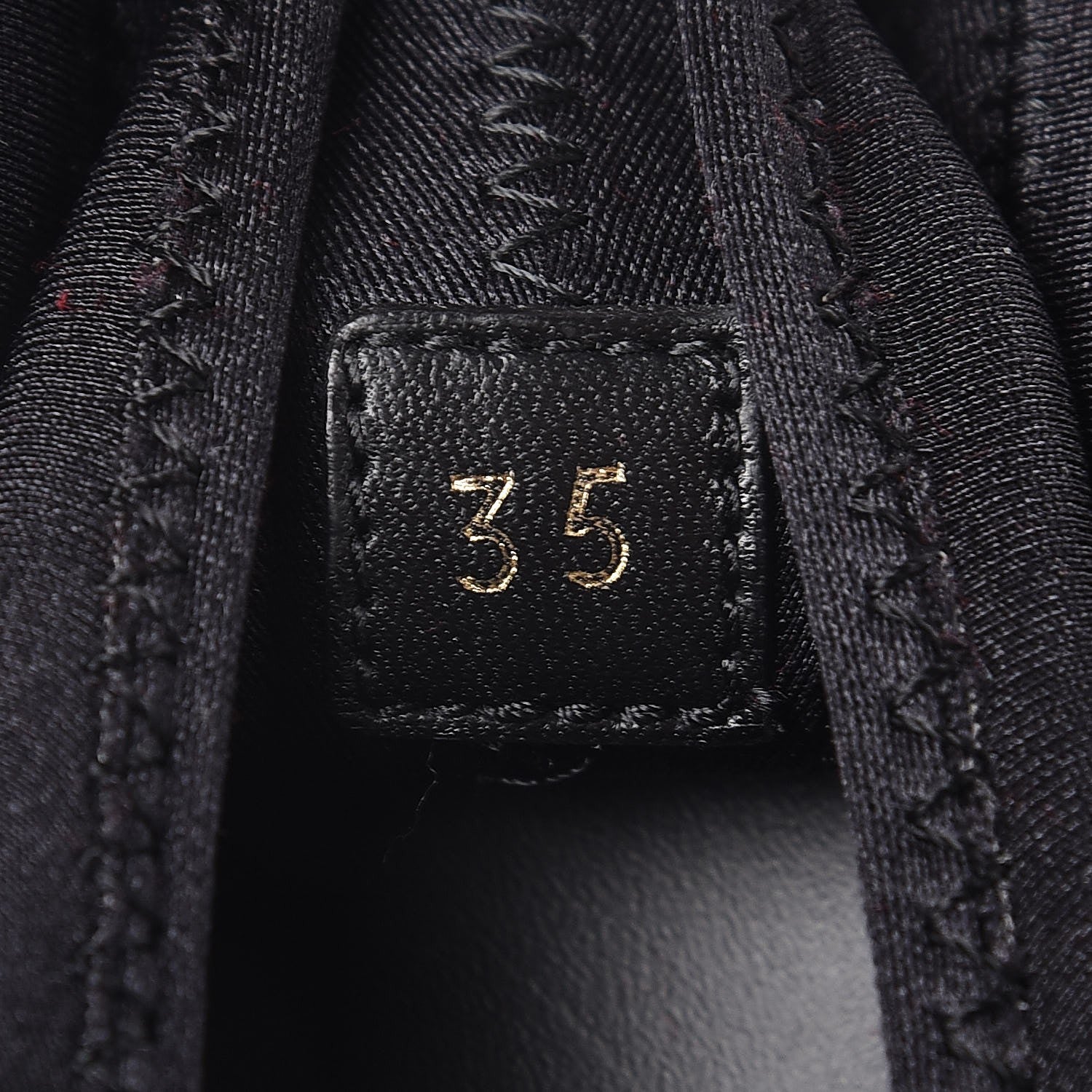 Louis Vuitton Calfskin Fabric Run Away Sneakers 35 Black 6 of 7