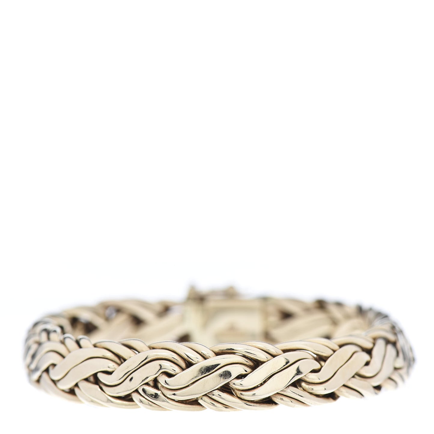 14K Yellow Gold Russian Braid Chain Bracelet