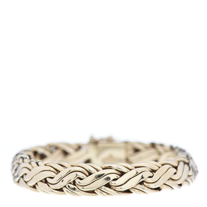 Tiffany 14K Yellow Gold Russian Braid Chain Bracelet 1 of 6