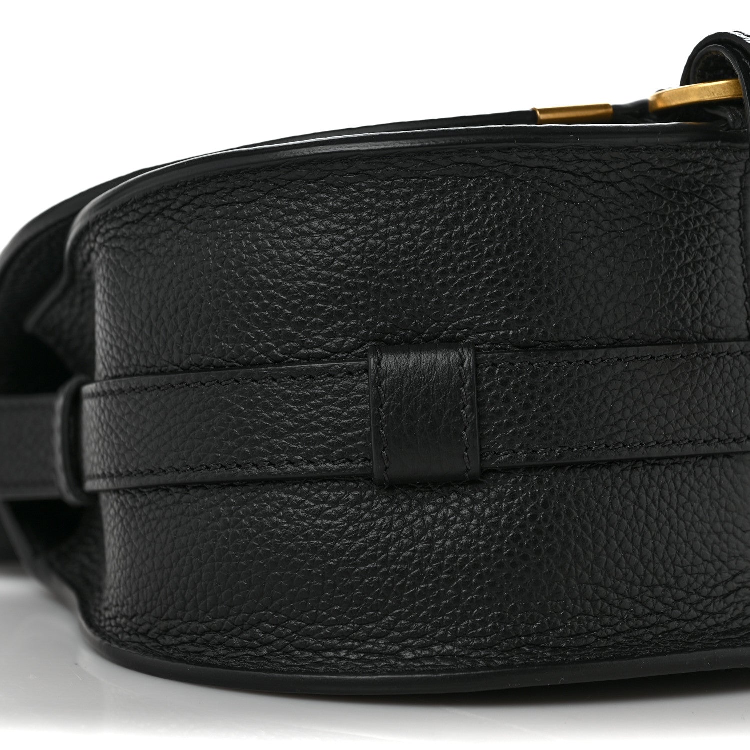 Chloe Calfskin Mini Marcie Round Crossbody Bag Black 8 of 9