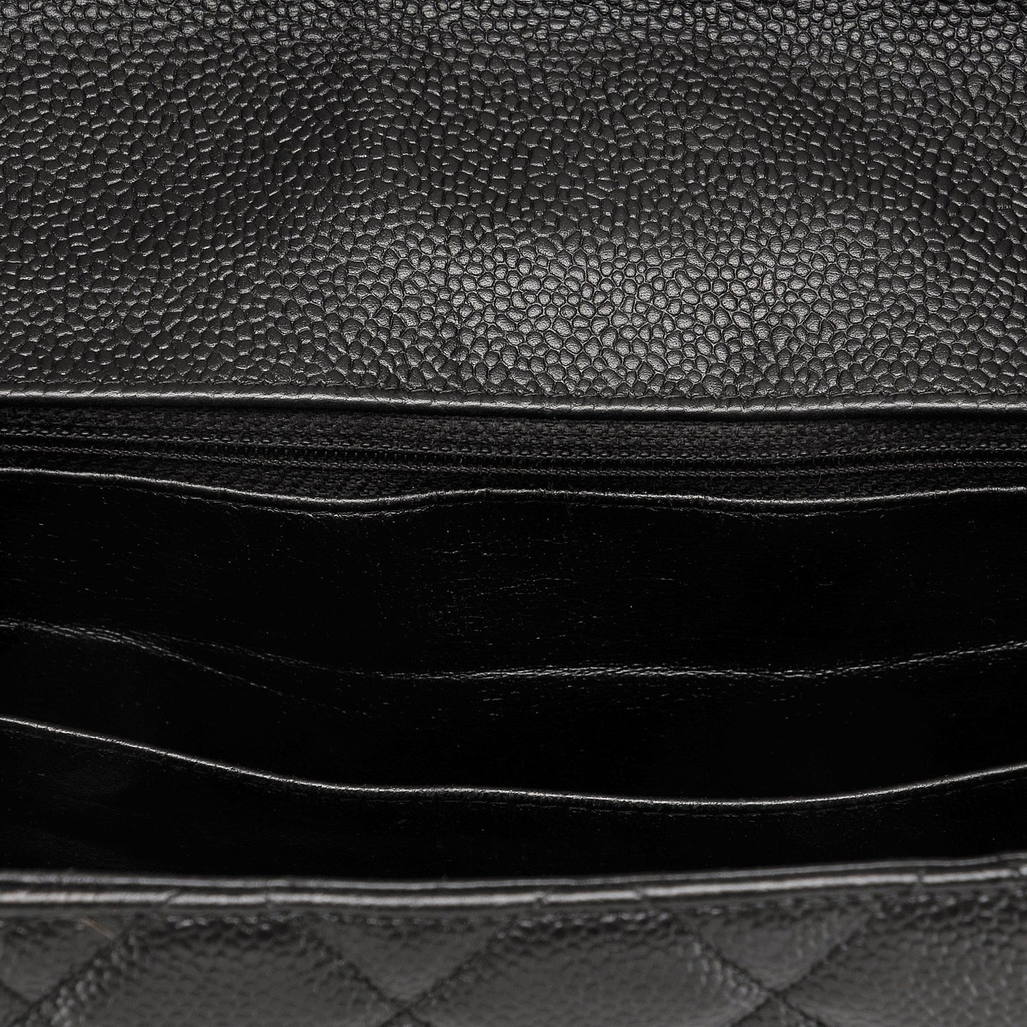 Caviar Quilted Maxi Single Flap Black
