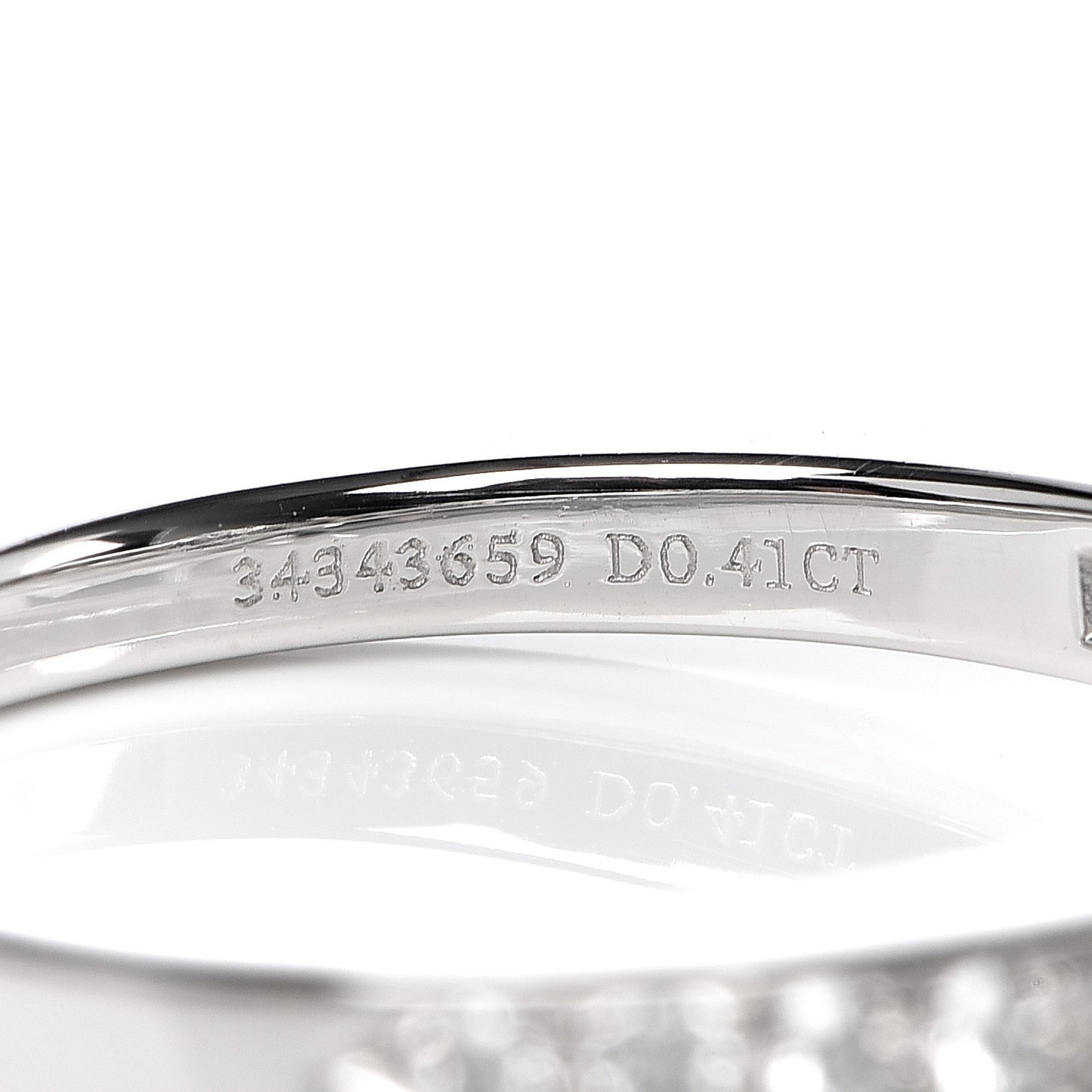 Platinum Diamond .41ct Ribbon Engagement Ring 49 5