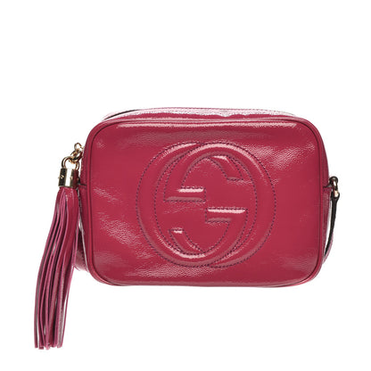 Gucci Soft Patent Small Soho Disco Bag Bright Bougainvillea 1 of 7