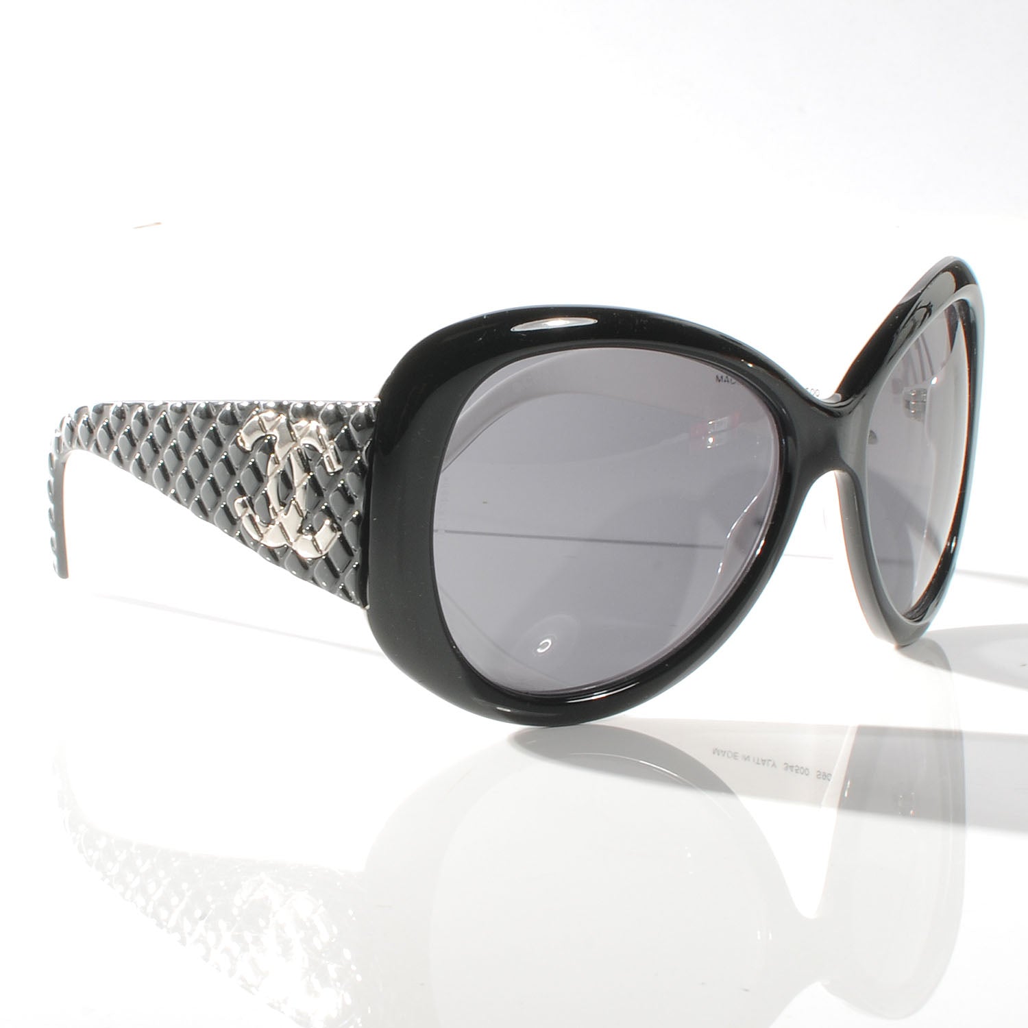 Chanel Quilted Sunglasses 34500 Black 3 of 5