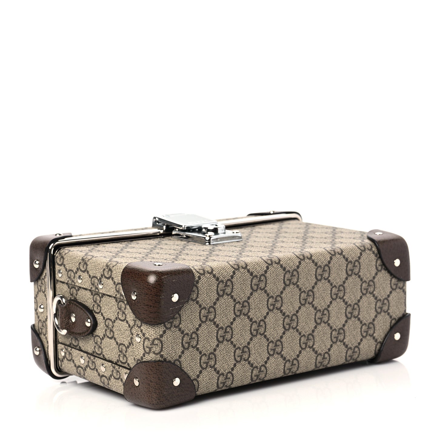 GG Supreme Monogram Globe-Trotter Beauty Case Brown