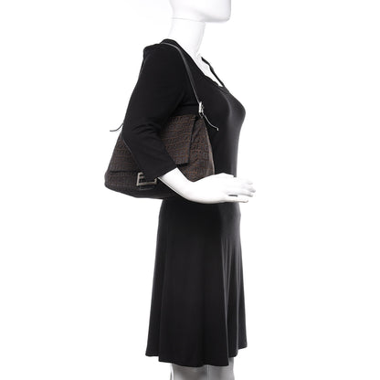 Fendi Zucchino Mama Baguette Brown 2 of 9