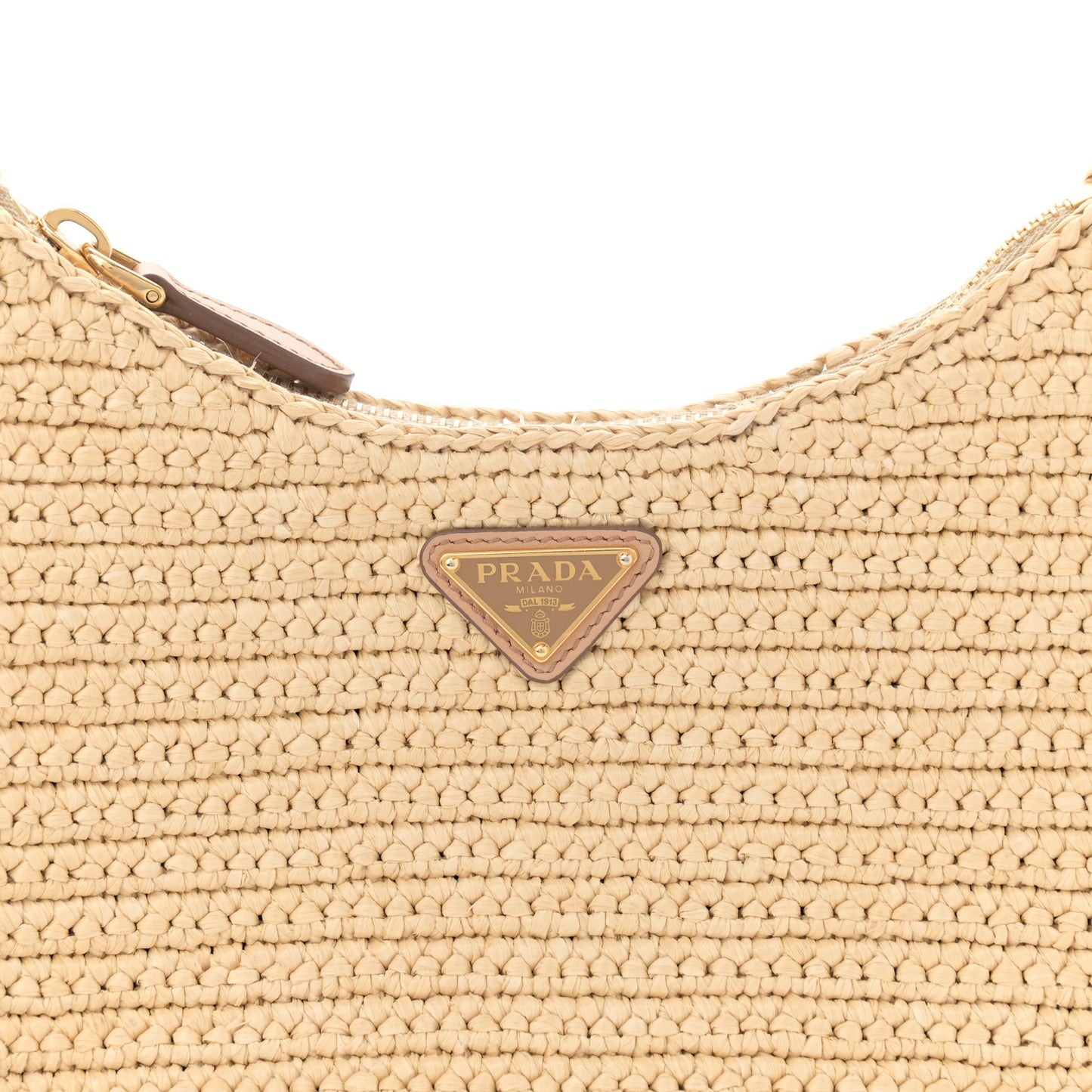 Yarn Raffia Effect Crochet Re-Edition 2005 Shoulder Bag Naturale