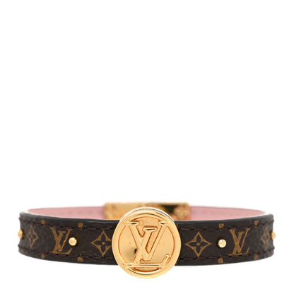 Louis Vuitton Monogram LV Circle Reversible Bracelet 17 Rose Ballerine 1 of 6