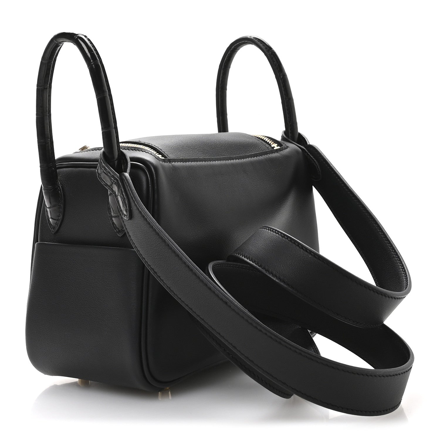 Hermes Swift Matte Alligator Mini Touch Lindy 20 Black 3 of 11
